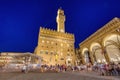 Palazzo Vecchio on the Piazza della Signoria Royalty Free Stock Photo