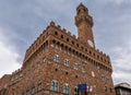 Palazzo Vecchio in Piazza della Signoria, the Town Hall of the city of Florence in Tuscany, Italy Royalty Free Stock Photo