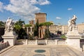 Palazzo Venezia and Vittoriano monument on Venice square in center of Rome, Italy Royalty Free Stock Photo