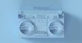 Pale Blue Boombox Royalty Free Stock Photo