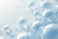 Pale blue bubble wrap texture with glossy bubbles creating a soft background Royalty Free Stock Photo