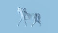 Pale Blue Polygon Horse