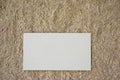 View of small White sheet On brown Background Royalty Free Stock Photo