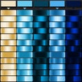 Pale Cream Sky Blue Dark Teal Deep Blue and Midnight Ink solid color with Luxury Gradient Collection. Perfect for Gradient Royalty Free Stock Photo