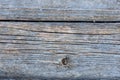 Pale faded brown and cool blue reclaimed pine wood surface with aged boards lined up. Weathered wooden planks on a wall Royalty Free Stock Photo