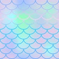 Pale fish scale seamless pattern. Square fishscale swatch texture or background.