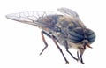 Pale giant horse-fly on white background Royalty Free Stock Photo