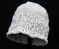 Pale Gray Knit Hat