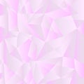 Pale gray and violet gradient low poly background. Geometric polygonal pattern. Vector