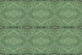 Abstract seamless lined up pattern for textile, clothes, wallpaper. Repeating pale green background with geometric blurred rhomb