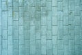 Pale green brick wall texture background material construction