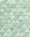 Mint Green Triangular Tiles Geometric Pattern. Royalty Free Stock Photo