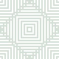 Pale green vector lines seamless pattern. Creative texture with stripes, squares Royalty Free Stock Photo