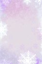 Pale Lilac Background Silhouettes Snowflakes Vertical Mobile Postcard. Generative AI Royalty Free Stock Photo