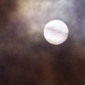 pale moon clouds background Royalty Free Stock Photo