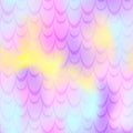 Pale pink yellow mermaid skin background. Pastel iridescent background.