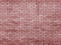 Pale red toned brick wall
