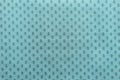 Pale turquoise fabric with spots ovals