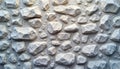 Pale White Natural Stone Wall Texture Background. Rough Boulders Seamless Pattern. Royalty Free Stock Photo