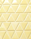Seamless Glossy Yellow Geometric Triangle Pattern. Royalty Free Stock Photo