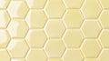 Seamless Yellow Hexagonal Tiles Background. Glossy. Royalty Free Stock Photo