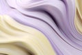 Pale Yellow & Lavender Purple in Ethereal Twists- Modern Minimalist 3D Render with Unreal Engine 5