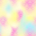 Pale yellow mermaid background. Girlish iridescent background.