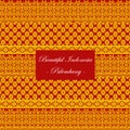 Palembang-Indonesia Traditional Seamless Pattern Vector Royalty Free Stock Photo