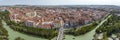 Palencia city, panoramic view Royalty Free Stock Photo