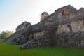 Palenque, Chiapas, Mexico: The Palace, one of the Mayan buiding ruins in Palenque. The Palace is crowned with a five-story tower w Royalty Free Stock Photo