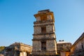 Palenque, Chiapas, Mexico: The Palace, one of the Mayan buiding ruins in Palenque. The Palace is crowned with a five-story tower w Royalty Free Stock Photo