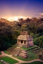Palenque, Maya city in Chiapas, Mexico Royalty Free Stock Photo