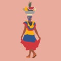 palenquera vector illustration