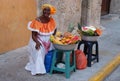 Palenquera Woman Sells Fruits