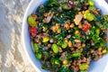Paleo Diet Quinoa Kale Salad Royalty Free Stock Photo