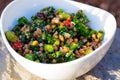 Paleo Diet Quinoa Kale Salad Royalty Free Stock Photo