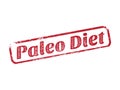 Paleo Diet Rubber Stamp