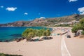 Paleochora beach in Crete. Greece. Royalty Free Stock Photo