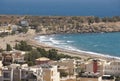 Paleochora beach in Crete. Greece. Lybian sea Royalty Free Stock Photo