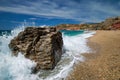 Paleochori beach, Milos island, Cyclades, Greece Royalty Free Stock Photo