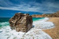 Paleochori beach, Milos island, Cyclades, Greece Royalty Free Stock Photo