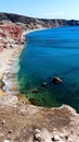 Paleochori picturesque beach in volcanic island of Milos, Greece Royalty Free Stock Photo