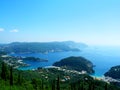 Paleokastrica beach on Corfu Kerkyra, Greece.