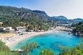 Paleokastritsa beach on Korfu, Greece