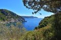 PALEOKASTRITSA, CORFU, GREECE, beautiful beach in greece. Royalty Free Stock Photo