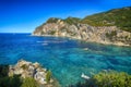 PALEOKASTRITSA, CORFU, GREECE, beautiful beach in greece. Royalty Free Stock Photo
