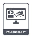 paleontology icon in trendy design style. paleontology icon isolated on white background. paleontology vector icon simple and Royalty Free Stock Photo