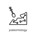 Paleontology icon. Trendy modern flat linear vector Paleontology