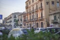 Palermo building at sunset