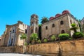 San Cataldo and Martorana churches, Palermo, Sicily, Italy Royalty Free Stock Photo